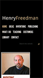 Mobile Screenshot of henryfreedman.com