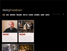 Tablet Screenshot of henryfreedman.com